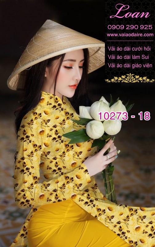 Vải áo dài hoa nhí Vải áo dài hoa nhí