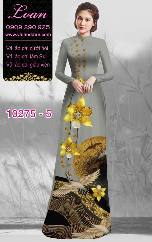 Vải áo dài hoa tết Vải áo dài hoa tết