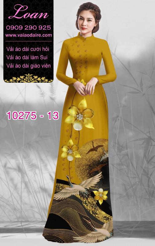 Vải áo dài hoa tết Vải áo dài hoa tết