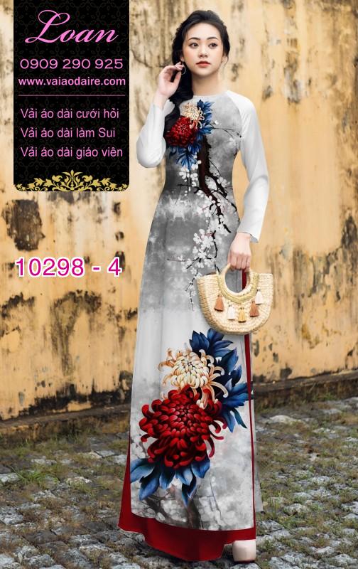 Vải áo dài Cúc đại đóa
