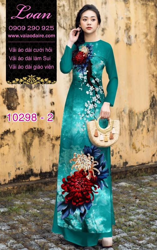 Vải áo dài Cúc đại đóa