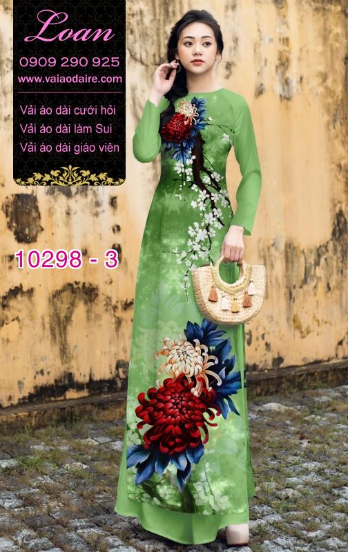 Vải áo dài Cúc đại đóa