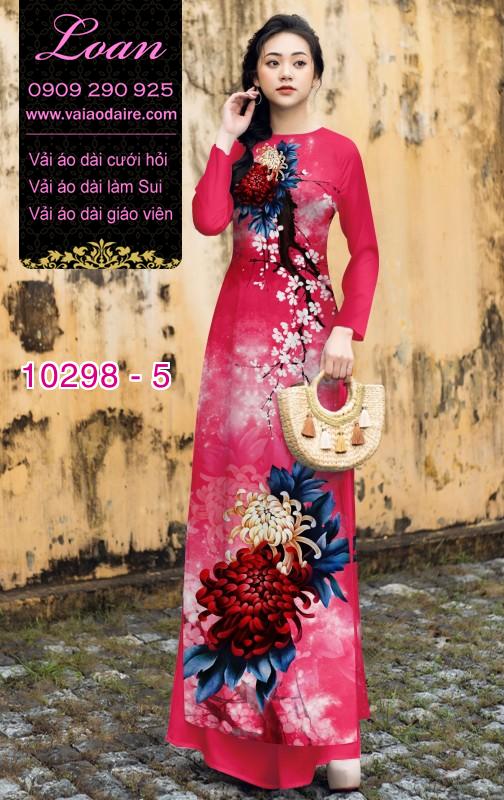 Vải áo dài Cúc đại đóa