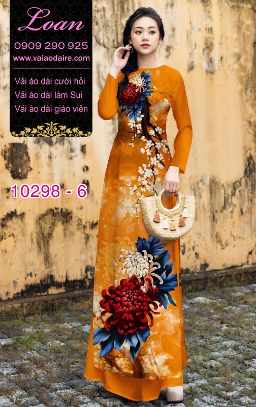 Vải áo dài Cúc đại đóa