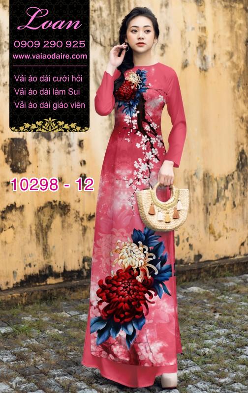 Vải áo dài Cúc đại đóa