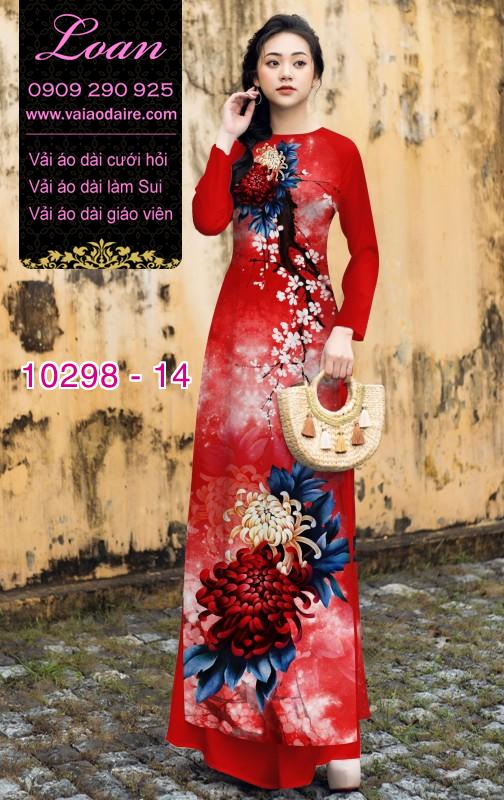 Vải áo dài Cúc đại đóa