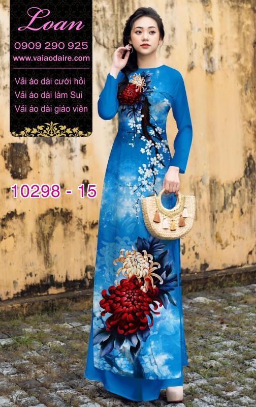 Vải áo dài Cúc đại đóa