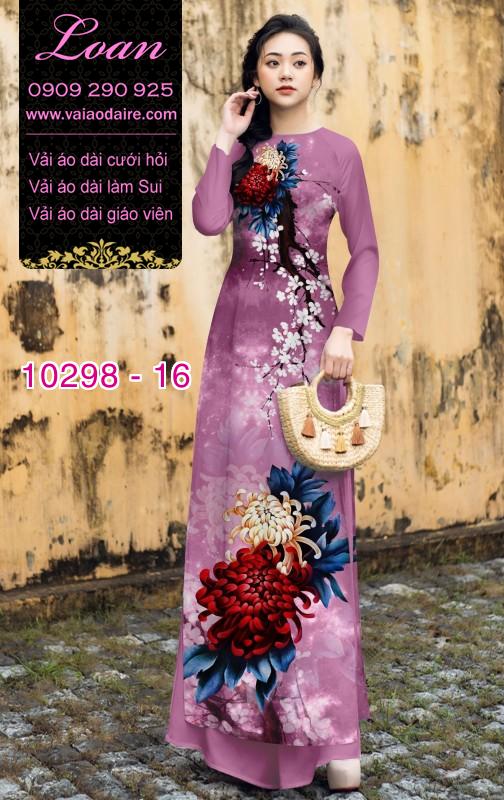 Vải áo dài Cúc đại đóa