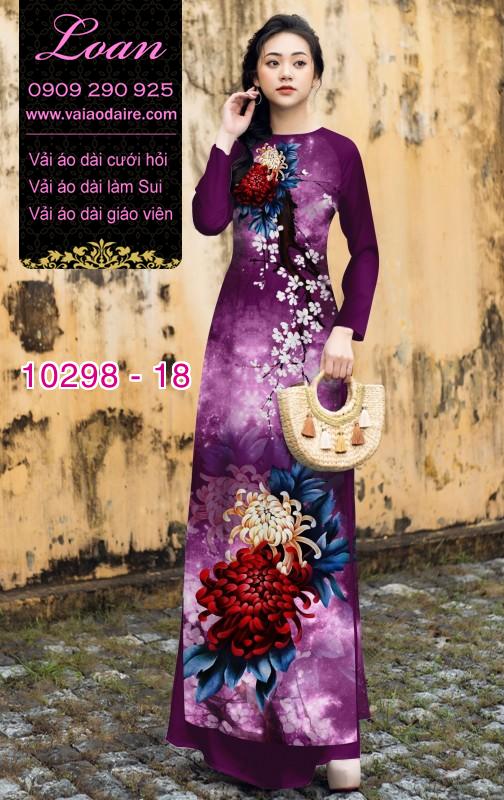 Vải áo dài Cúc đại đóa
