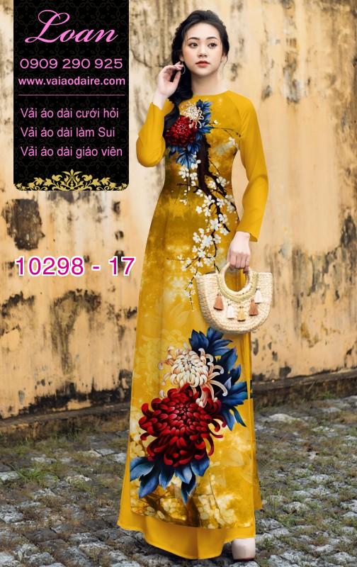 Vải áo dài Cúc đại đóa
