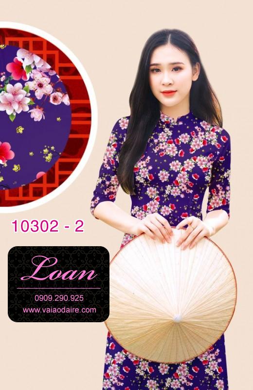 Vải áo dài hoa tết
