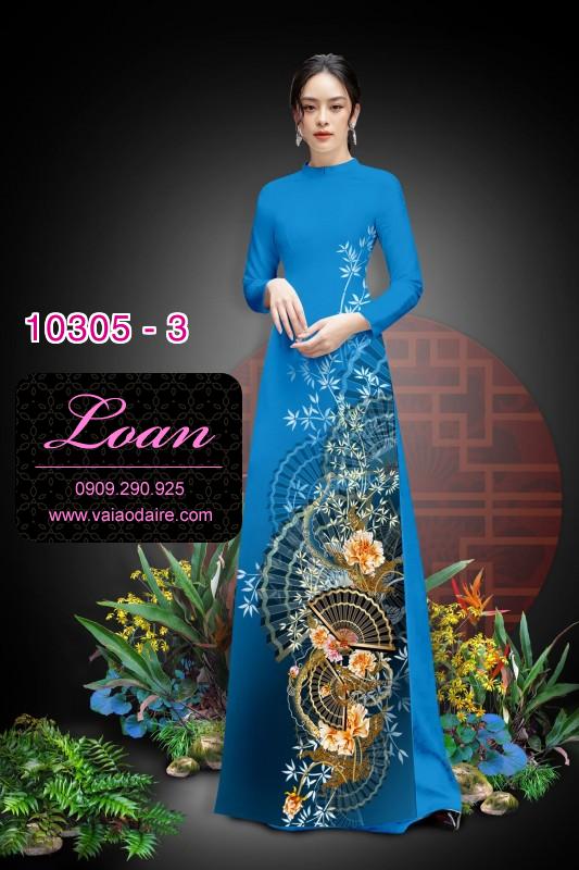 Vải áo dài hoa 3D
