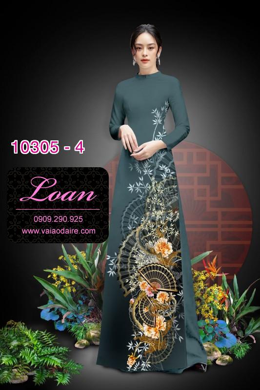 Vải áo dài hoa 3D