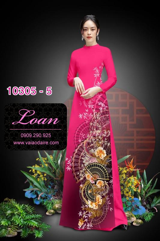 Vải áo dài hoa 3D