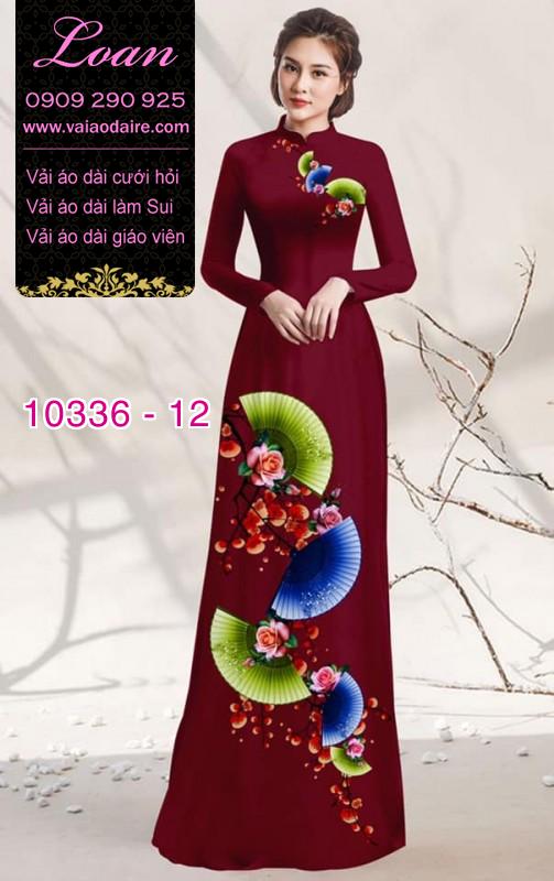 Vải áo dài hoa 3D