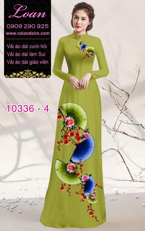 Vải áo dài hoa 3D