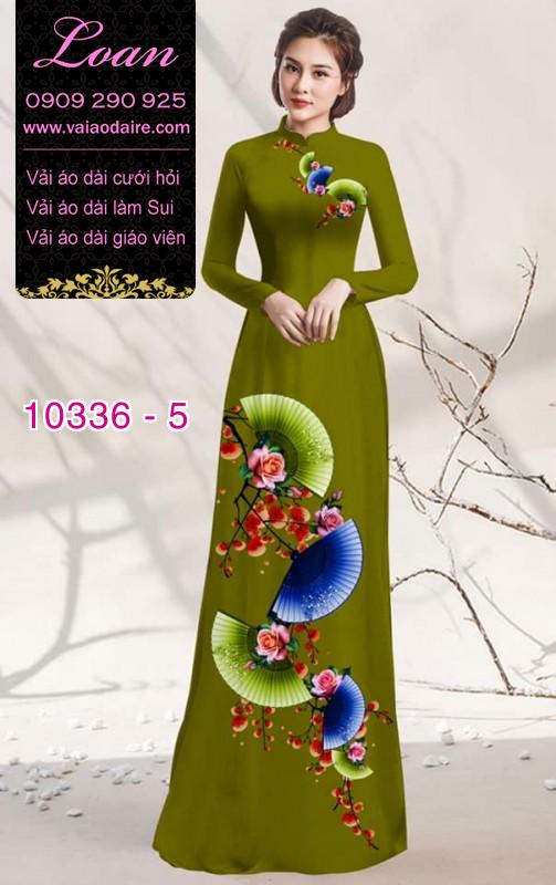 Vải áo dài hoa 3D
