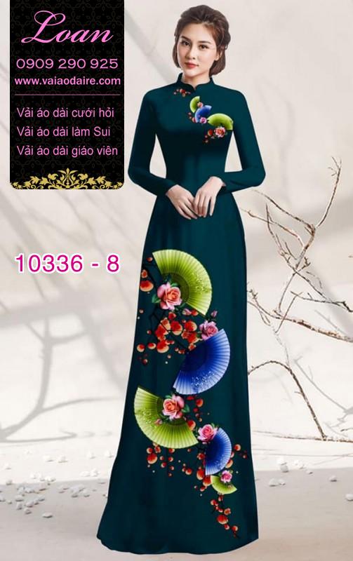 Vải áo dài hoa 3D