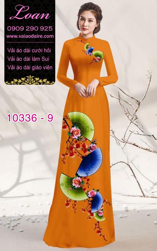 Vải áo dài hoa 3D