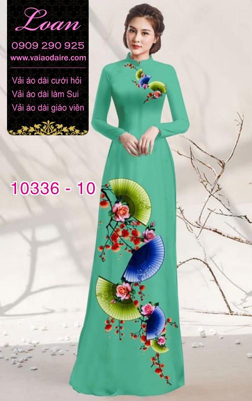 Vải áo dài hoa 3D