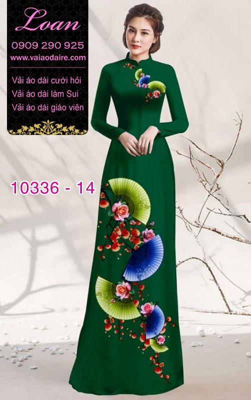 Vải áo dài hoa 3D