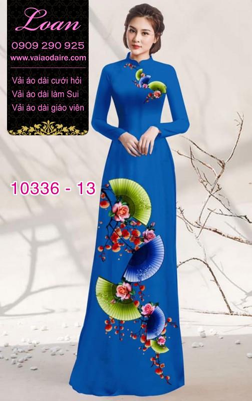 Vải áo dài hoa 3D