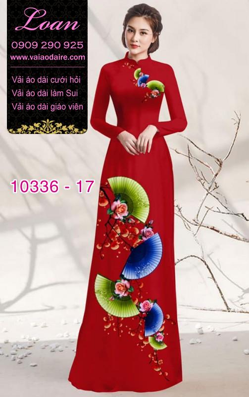 Vải áo dài hoa 3D