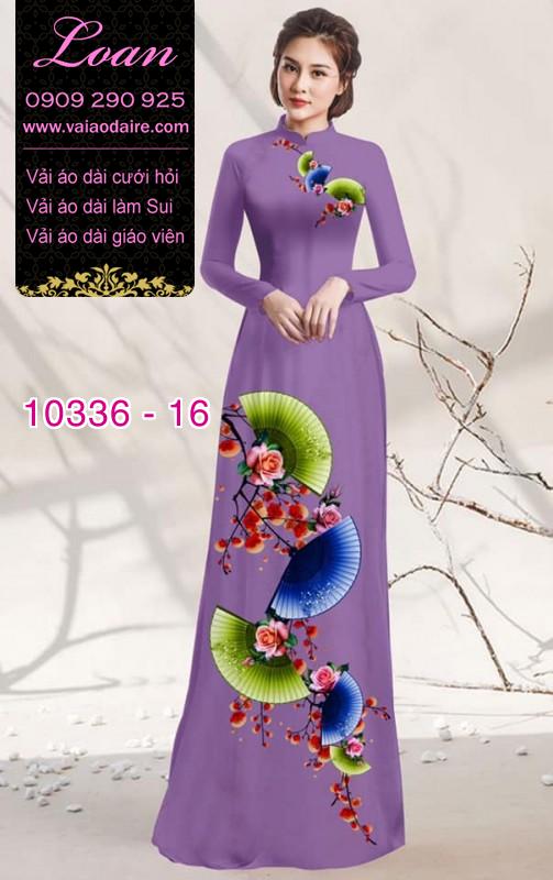 Vải áo dài hoa 3D