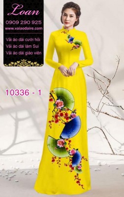 Vải áo dài hoa 3D-DT 10336