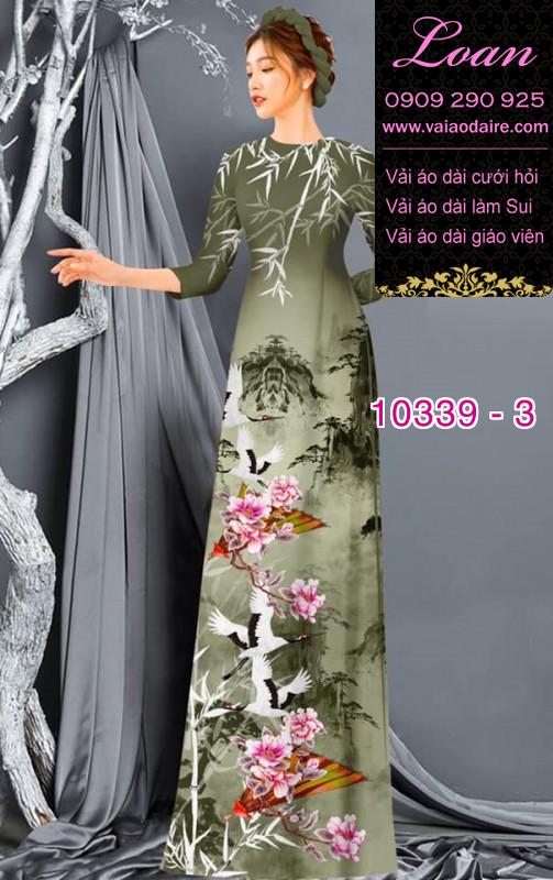Vải áo dài phong cảnh.
