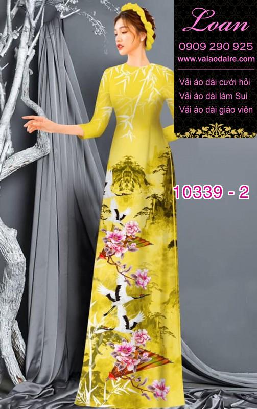 Vải áo dài phong cảnh.