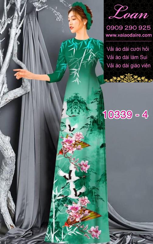 Vải áo dài phong cảnh.