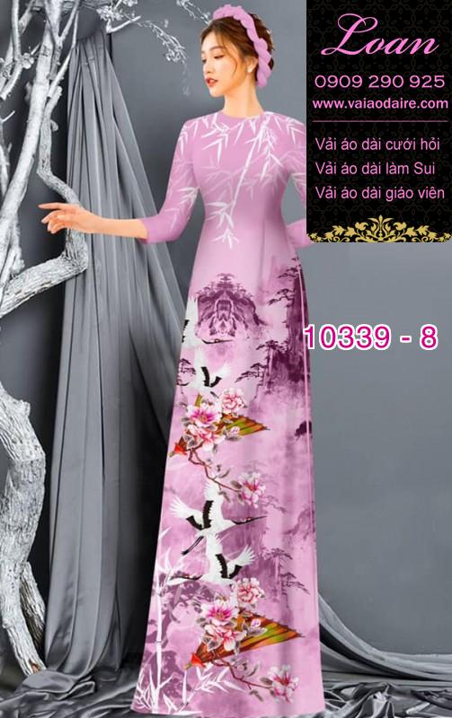 Vải áo dài phong cảnh.