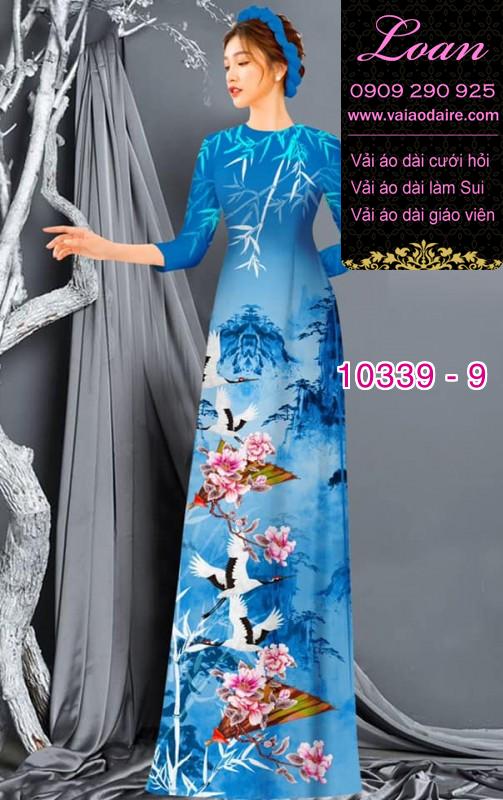 Vải áo dài phong cảnh.