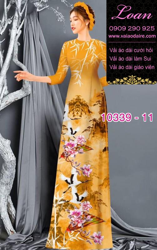 Vải áo dài phong cảnh.