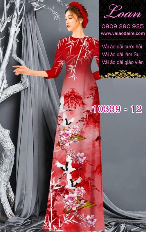 Vải áo dài phong cảnh.