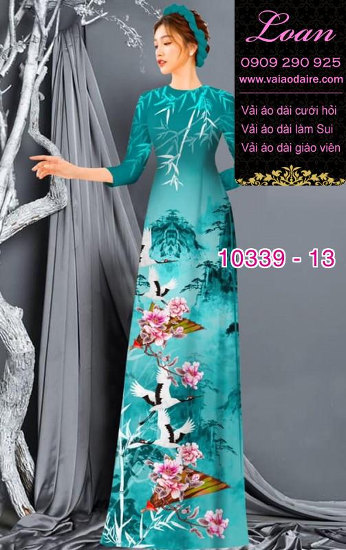 Vải áo dài phong cảnh.