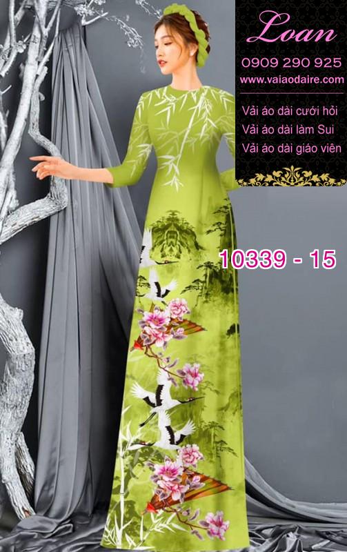 Vải áo dài phong cảnh.
