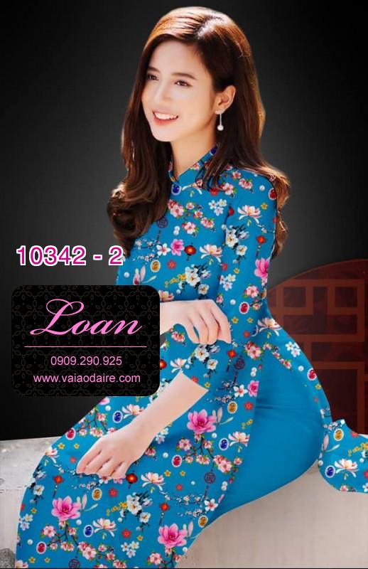 Vải áo dài hoa nhí.