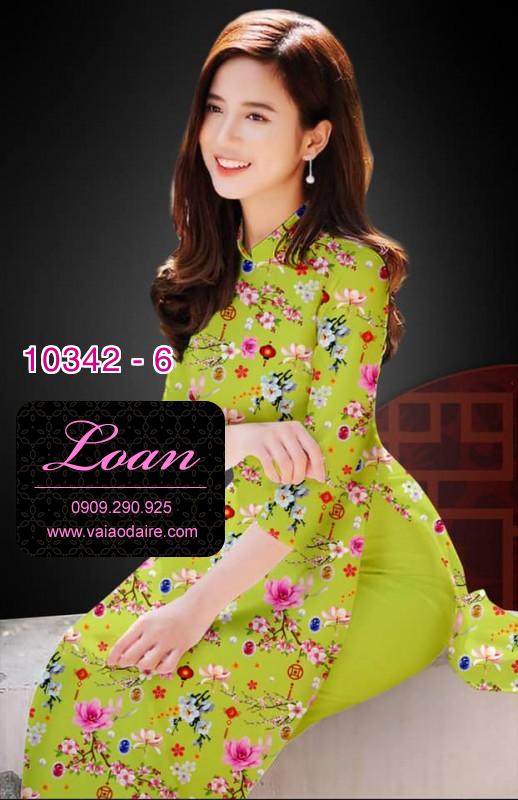 Vải áo dài hoa nhí.