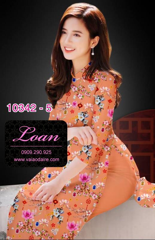 Vải áo dài hoa nhí.