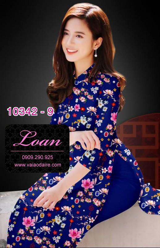 Vải áo dài hoa nhí.