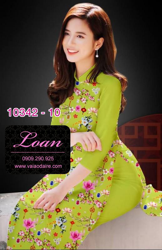 Vải áo dài hoa nhí.