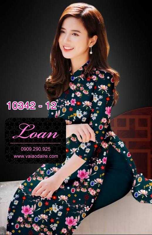 Vải áo dài hoa nhí.
