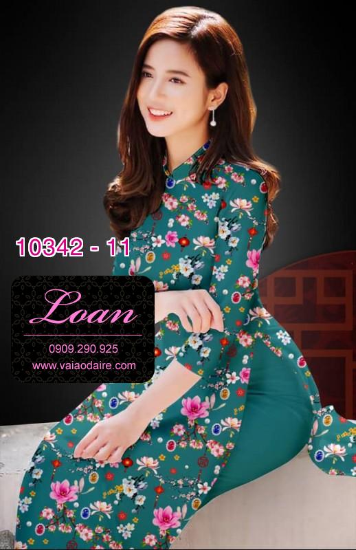 Vải áo dài hoa nhí.