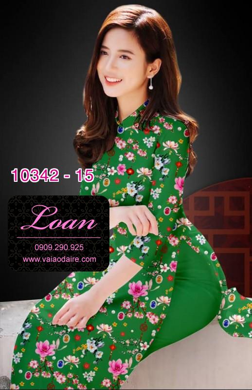 Vải áo dài hoa nhí.