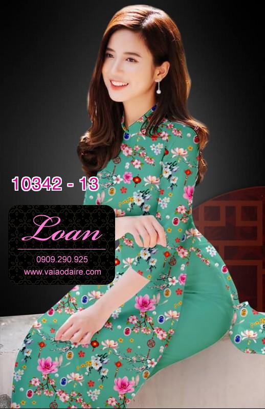 Vải áo dài hoa nhí.