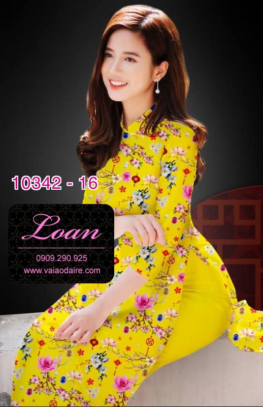 Vải áo dài hoa nhí.