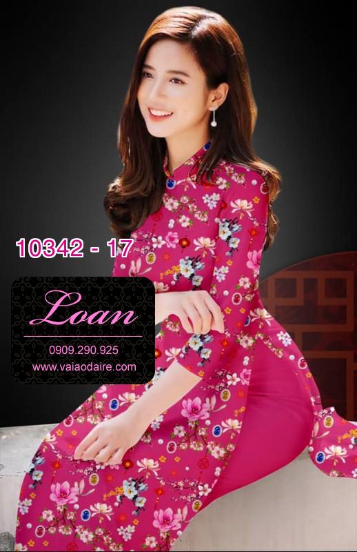 Vải áo dài hoa nhí.