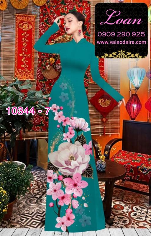 Vải áo dài hoa 3D. Vải áo dài hoa 3D.